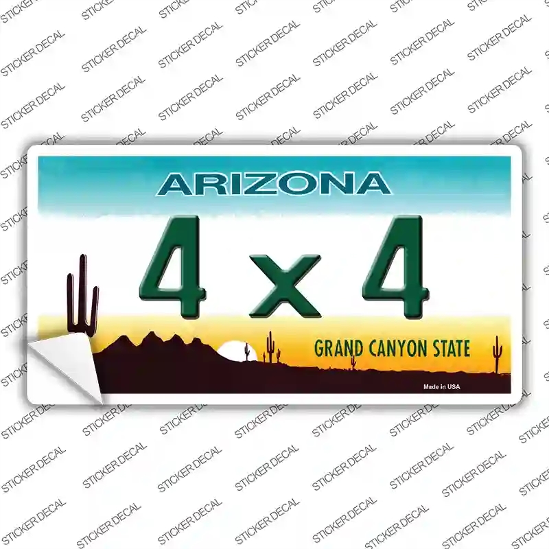LP-3550s-S 4X4 Arizona Novelty Sticker Decal - Small