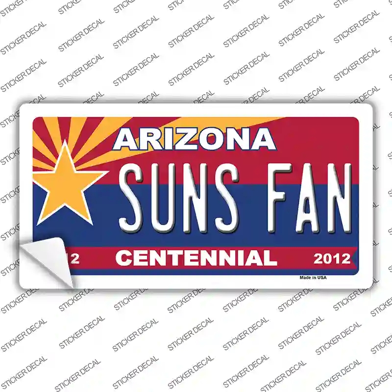 LP-1817s-S Arizona Centennial Suns Fan Novelty Sticker Decal - Small
