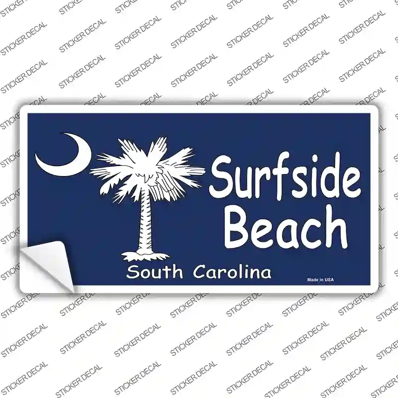LP-185s-XL Surf Side Beach Novelty Sticker Decal - Extra Large