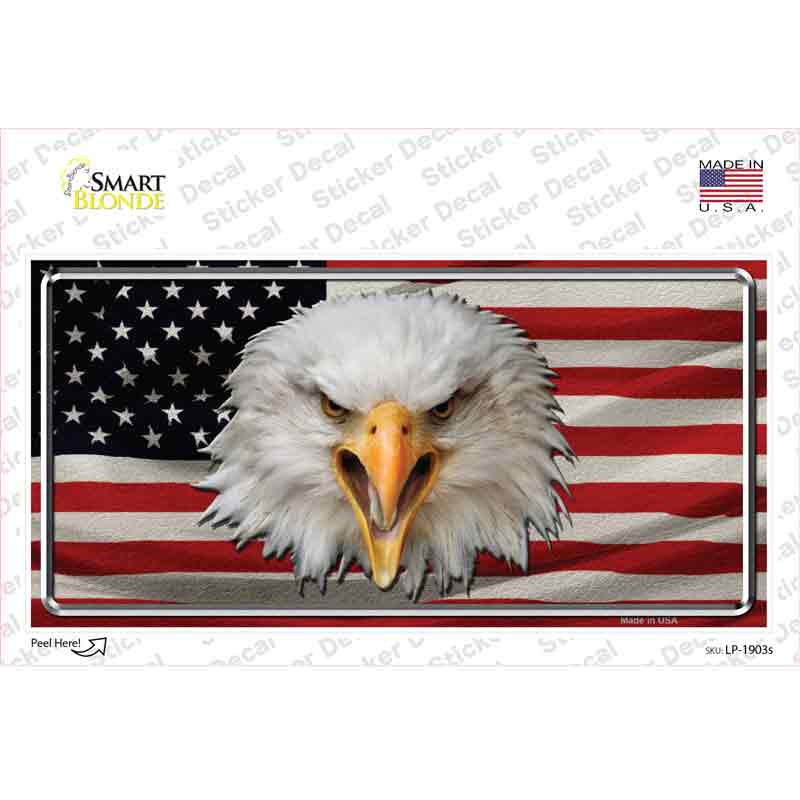 LP-1903s-M USA Eagle Novelty Sticker Decal - Medium