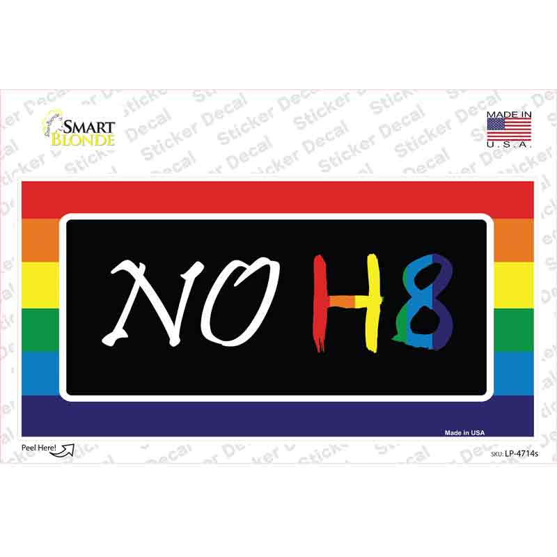 LP-4714s-M NO H8 Novelty Sticker Decal - Medium