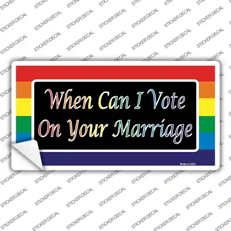 LP-4716s-L When Can I Vote Novelty Sticker Decal - Large