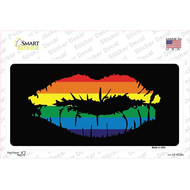 LP-4726s-M Lips Novelty Sticker Decal - Medium