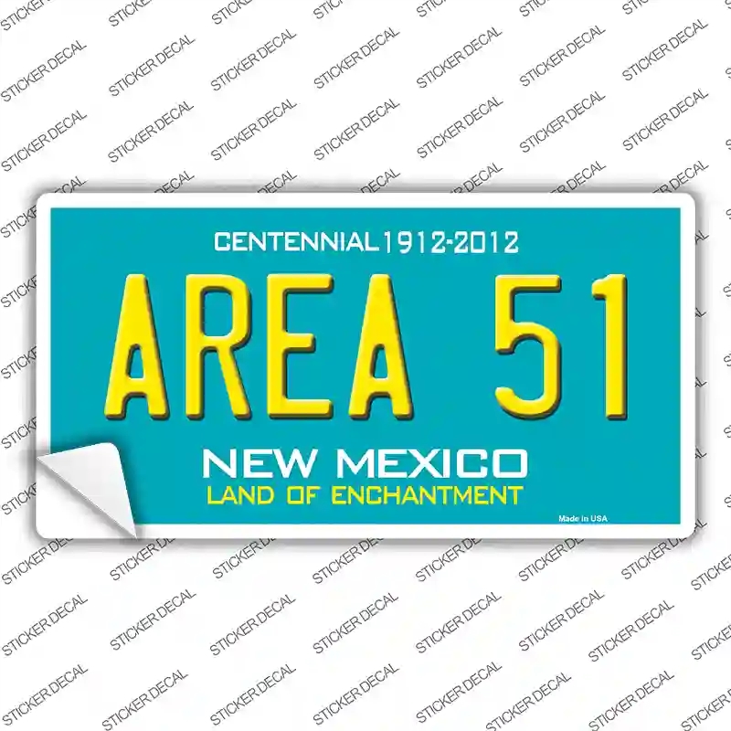 LP-6674s-XL Area 51   Mexico Novelty Sticker Decal - Extra Large
