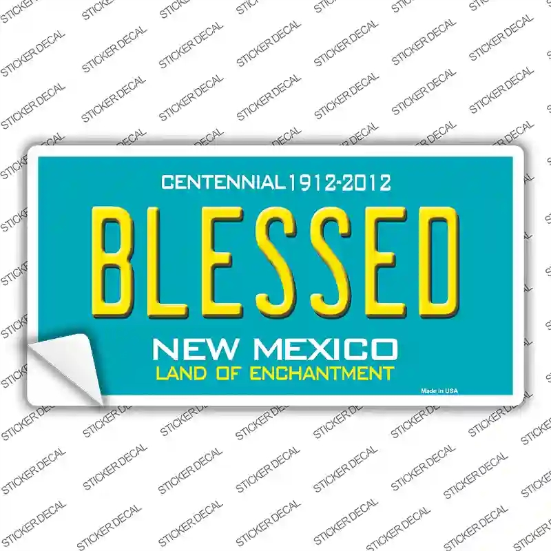 LP-6682s-S Blessed   Mexico Novelty Sticker Decal - Small