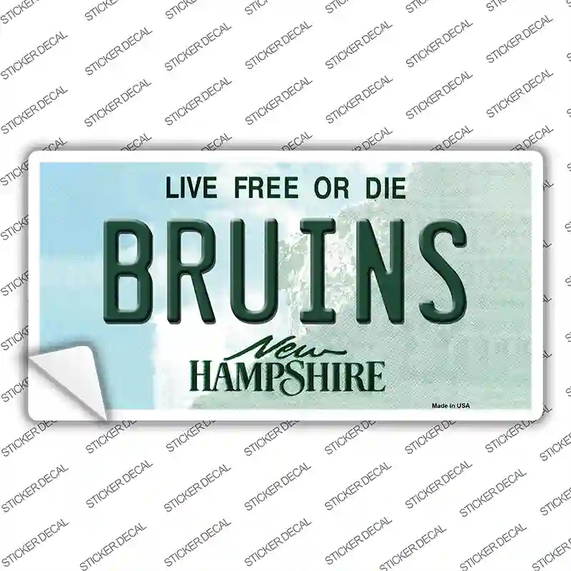 LP-5436s-L Bruins   Hampshire Novelty Sticker Decal - Large
