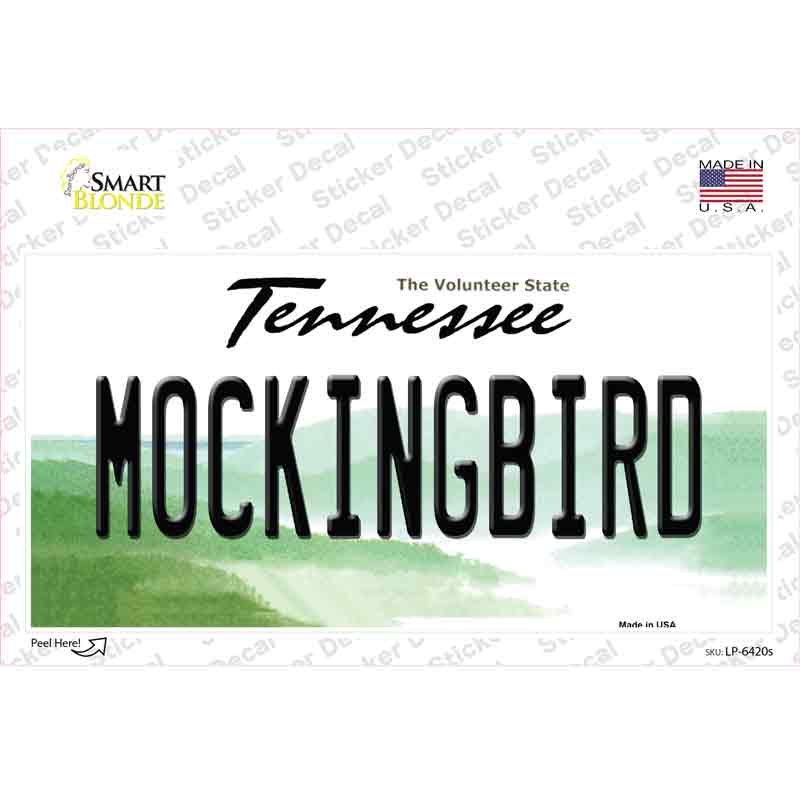 LP-6420s-M Mockingbird Tennessee Novelty Sticker Decal - Medium