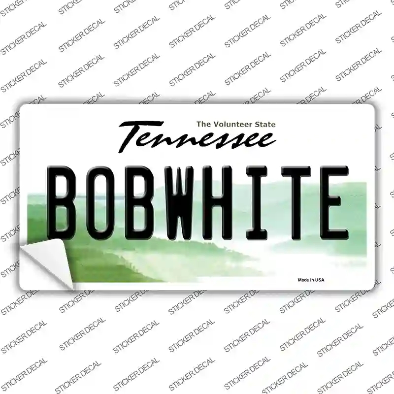 LP-6429s-XL Bobwhite Tennessee Novelty Sticker Decal - Extra Large