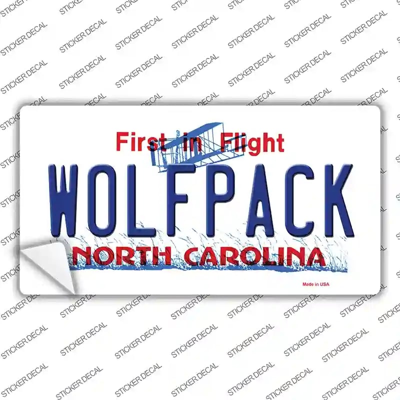 LP-6466s-S Wolfpack North Carolina Novelty Sticker Decal - Small
