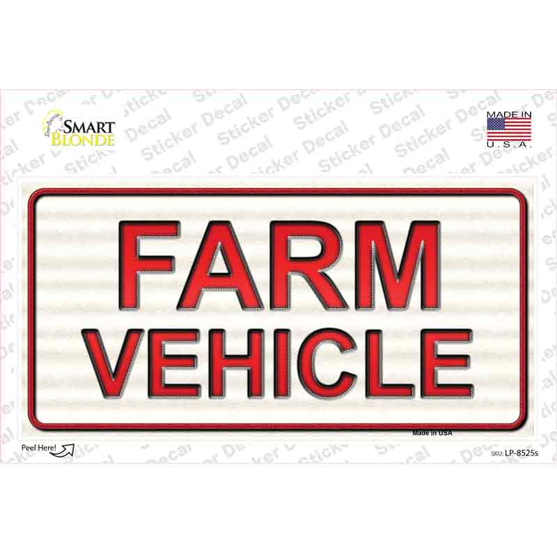 LP-8525s-M Farm Vehicle Novelty Sticker Decal - Medium