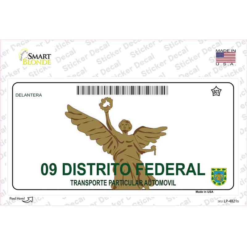 LP-4821s-M Distrito Federal Mexico Novelty Sticker Decal - Medium