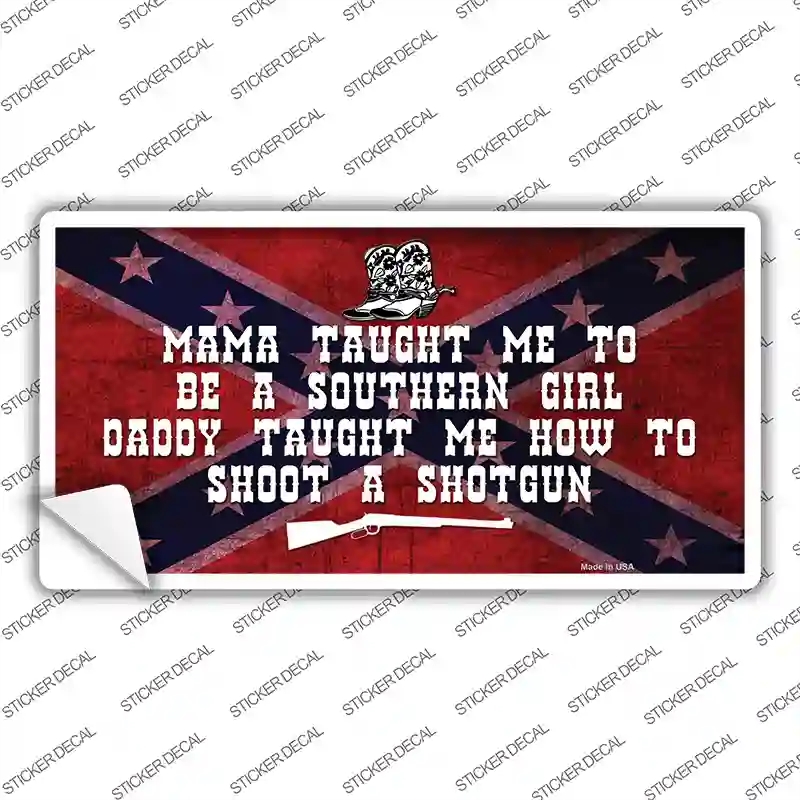 LP-7965s-XL Mama Taught Me Novelty Sticker Decal - Extra Large