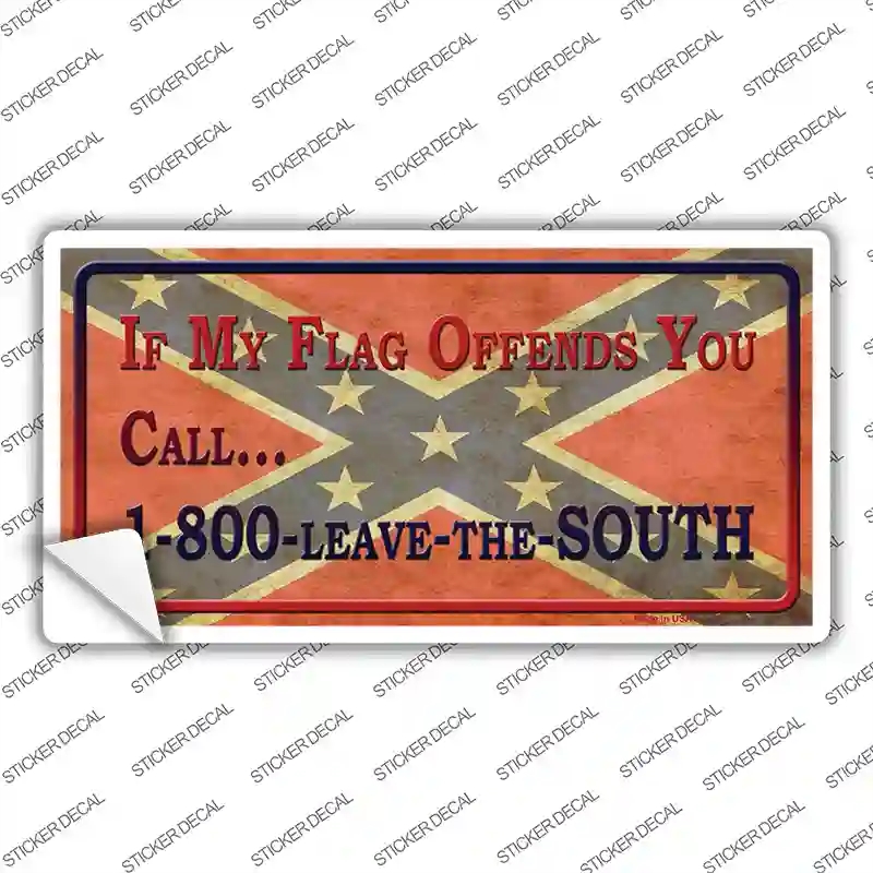 LP-7967s-XL Leave the South Novelty Sticker Decal - Extra Large