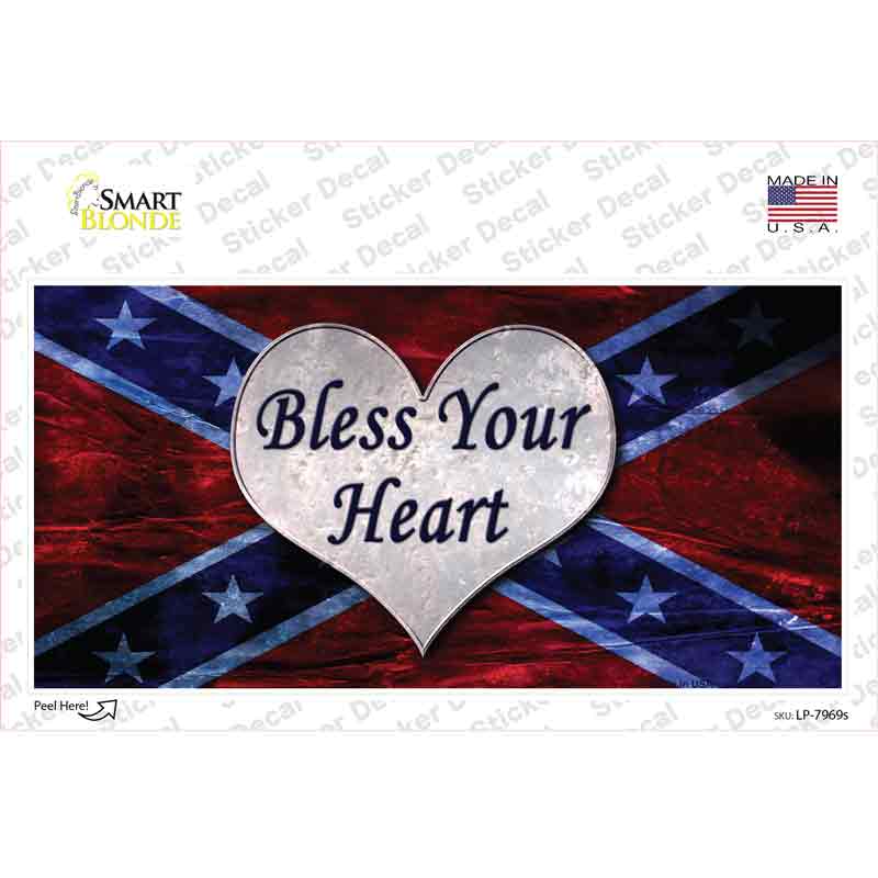 LP-7969s-M Bless Your Heart Novelty Sticker Decal - Medium