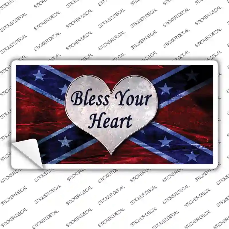 LP-7969s-S Bless Your Heart Novelty Sticker Decal - Small