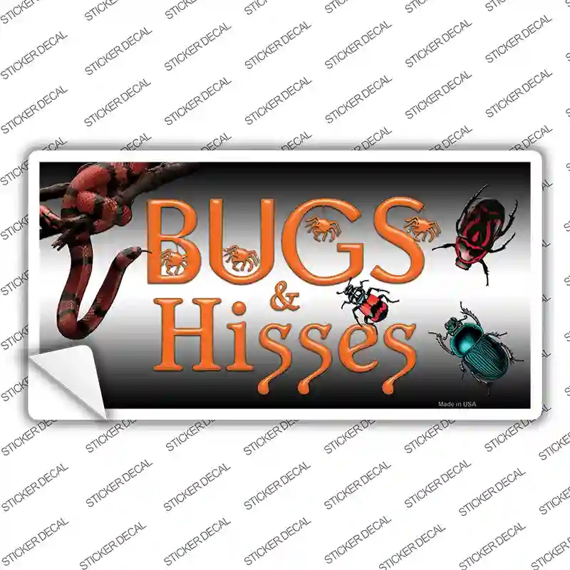 LP-8013s-L Bugs & Hisses Novelty Sticker Decal - Large