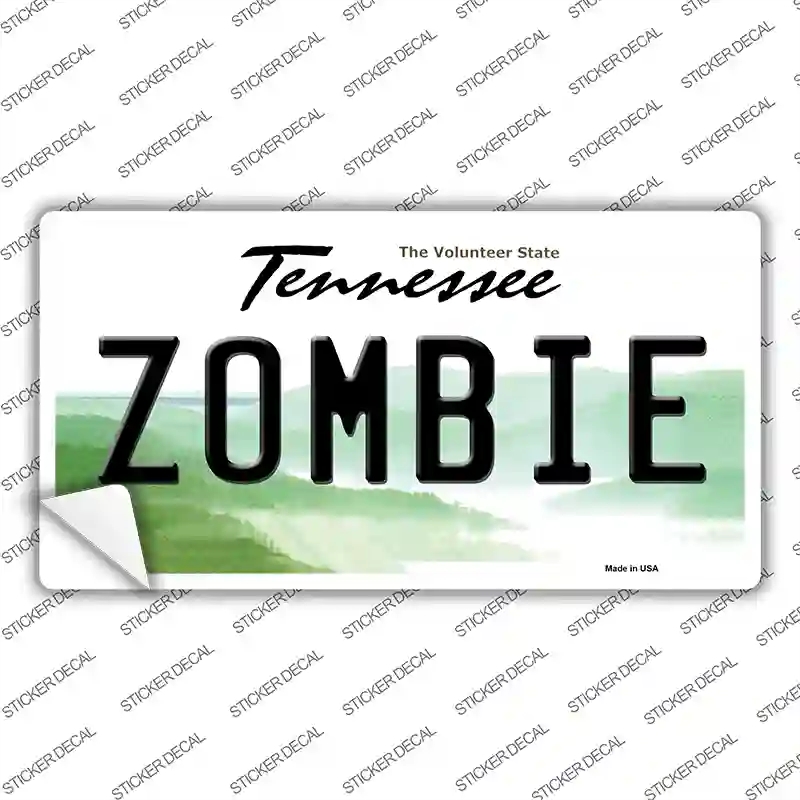 LP-6753s-L Zombie Tennessee Novelty Sticker Decal - Large