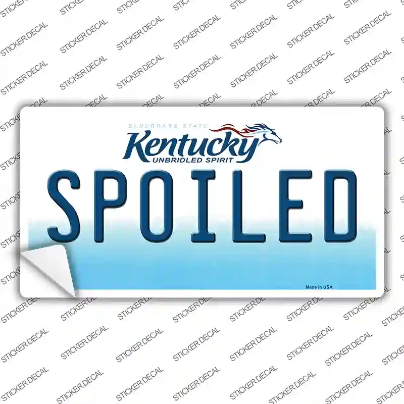 LP-6795s-L Spoiled Kentucky Novelty Sticker Decal - Large
