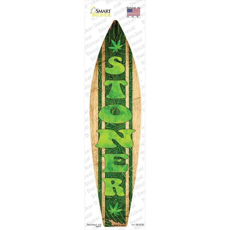 SB-053s-M Stoner Novelty Surfboard Sticker Decal - Medium