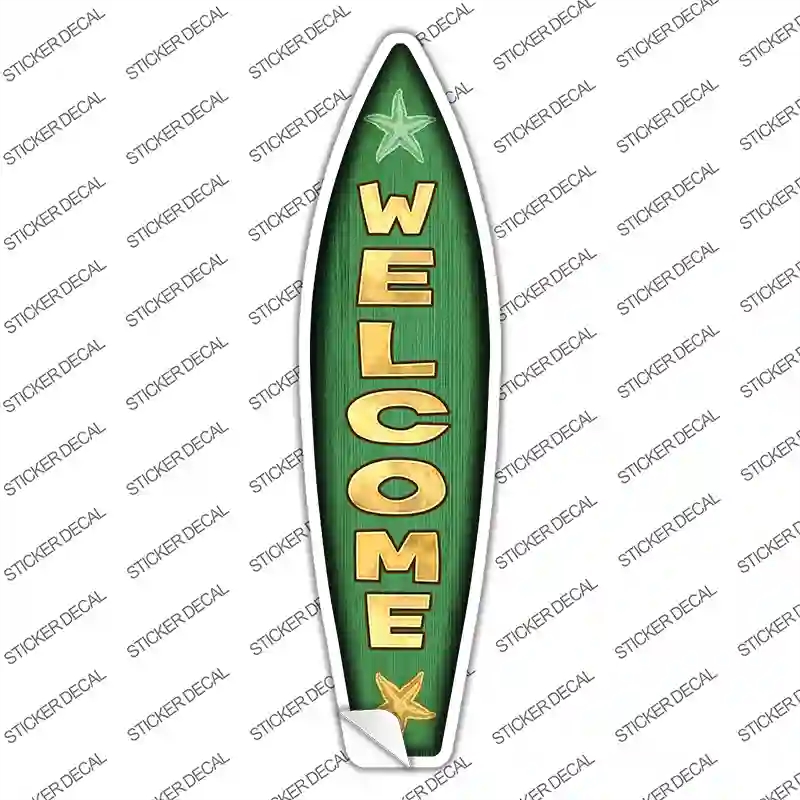 SB-065s-S Welcome Novelty Surfboard Sticker Decal - Small