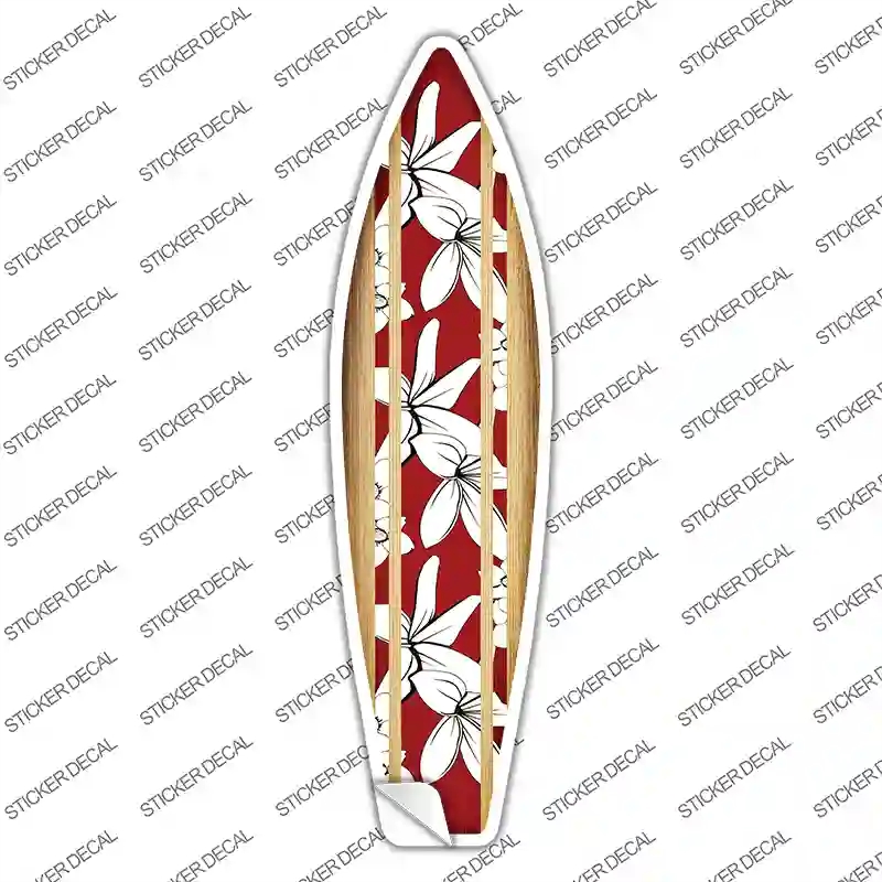 SB-069s-L Tropical Novelty Surfboard Sticker Decal - Large
