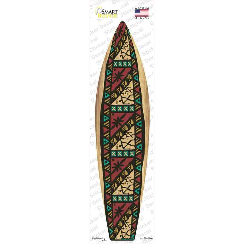 SB-070s-M Tribal Novelty Surfboard Sticker Decal - Medium