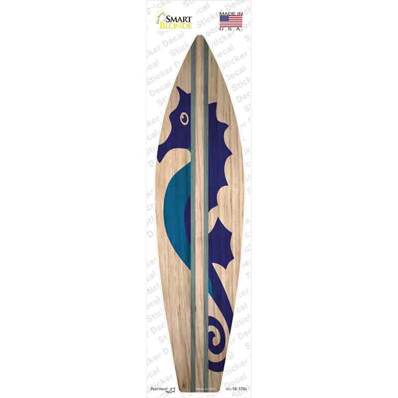 SB-376s-M Seahorse Novelty Surfboard Sticker Decal - Medium
