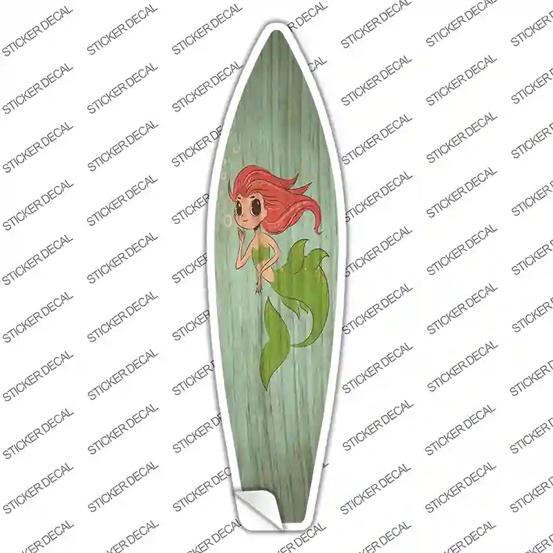 SB-412s-S Mermaid Novelty Surfboard Sticker Decal - Small