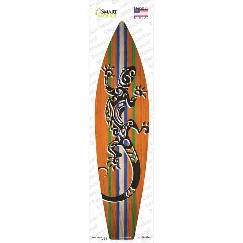 SB-416s-M Tribal Print Lizard Novelty Surfboard Sticker Decal - Medium