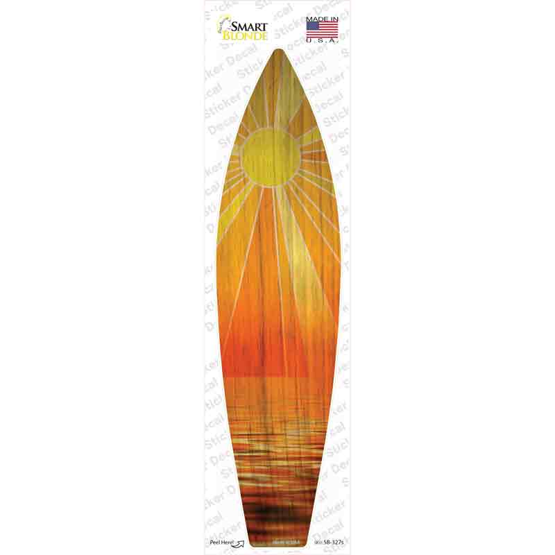 SB-327s-M Ocean Sunset Novelty Surfboard Sticker Decal - Medium