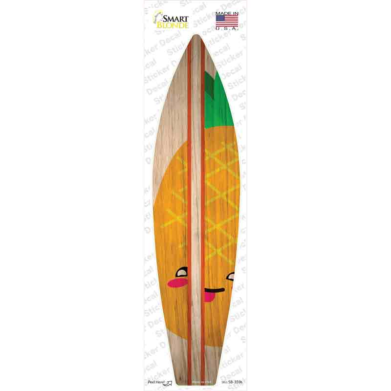 SB-359s-M Pineapple Novelty Surfboard Sticker Decal - Medium