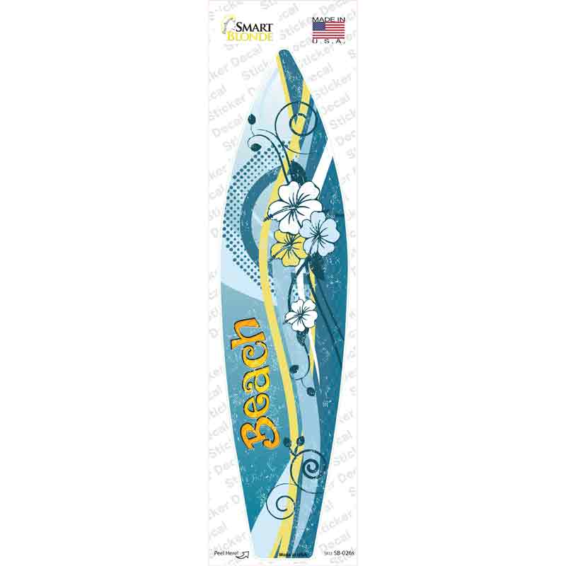 SB-026s-M Beach Novelty Surfboard Sticker Decal - Medium