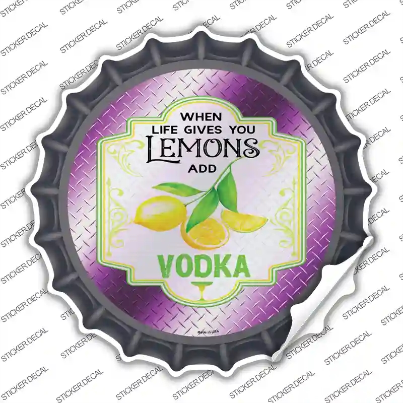 BC-1641s-XL Add Vodka Purple Novelty Bottle Cap Sticker Decal - Extra Large