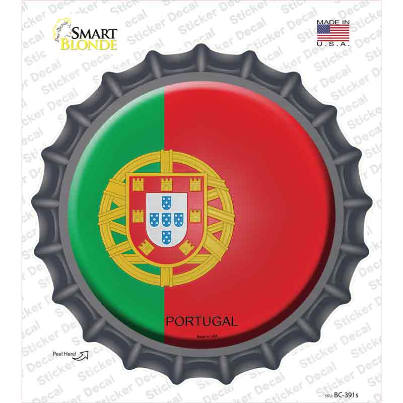 BC-391s-M Portugal Country Novelty Bottle Cap Sticker Decal - Medium