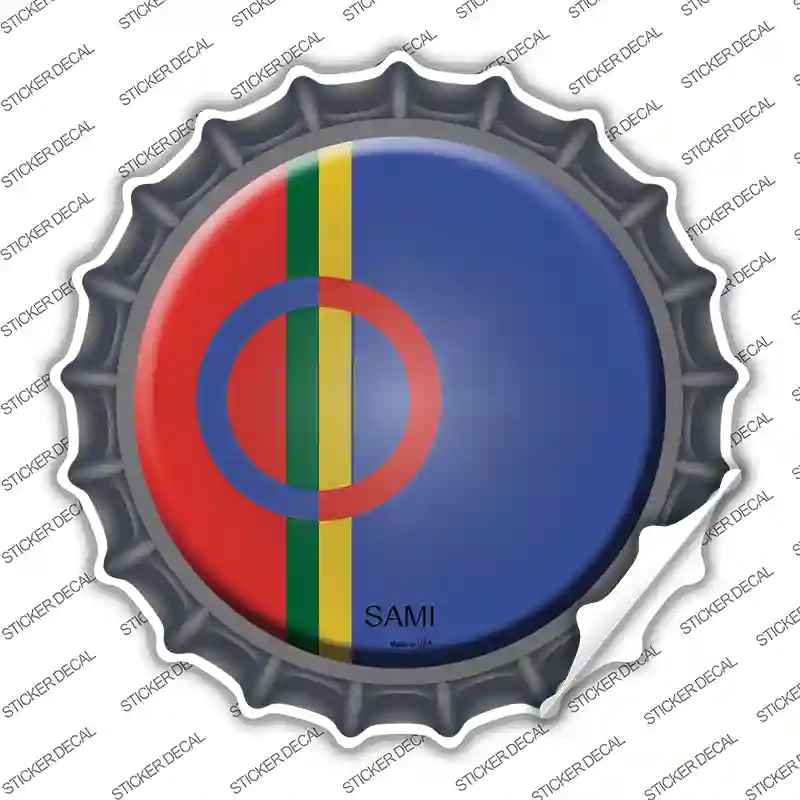 BC-399s-S Sami Country Novelty Bottle Cap Sticker Decal - Small