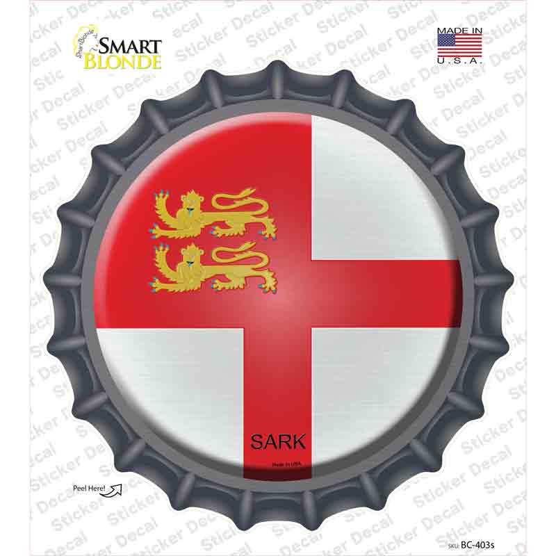 BC-403s-M Sark Country Novelty Bottle Cap Sticker Decal - Medium