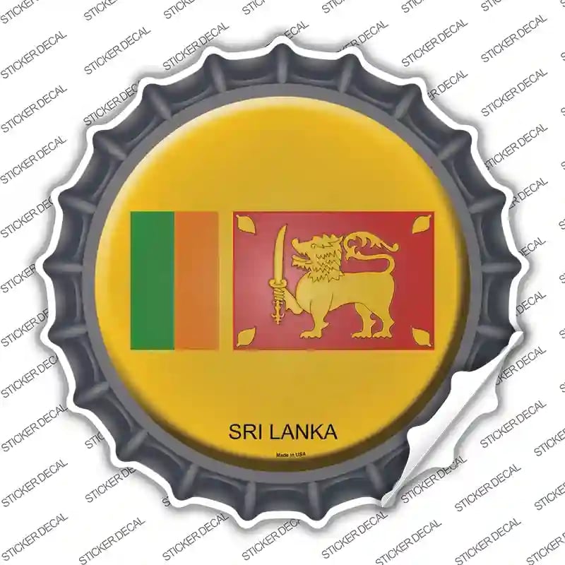 BC-422s-XL Sri Lanka Novelty Bottle Cap Sticker Decal - Extra Large