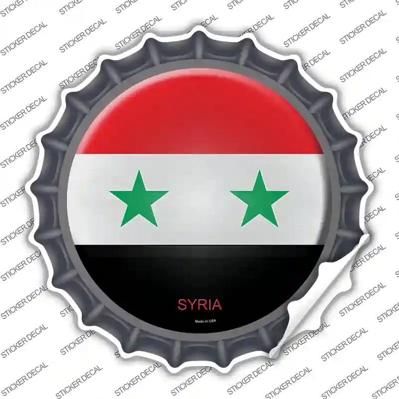 BC-434s-S Syria Country Novelty Bottle Cap Sticker Decal - Small
