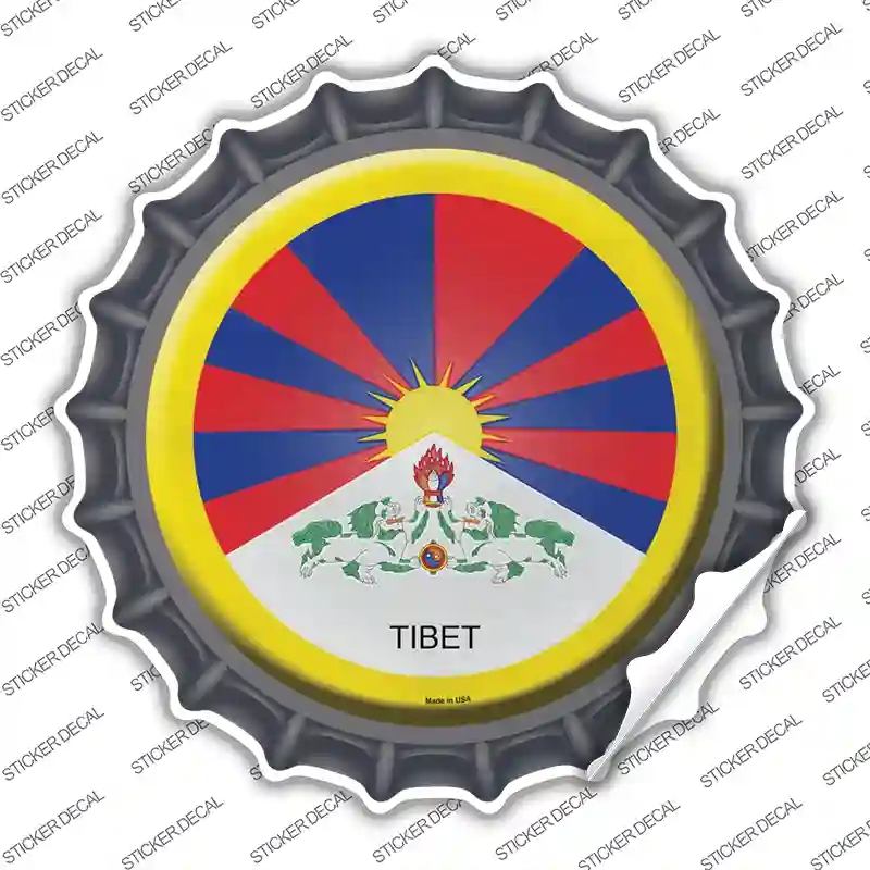 BC-441s-S Tibet Country Novelty Bottle Cap Sticker Decal - Small
