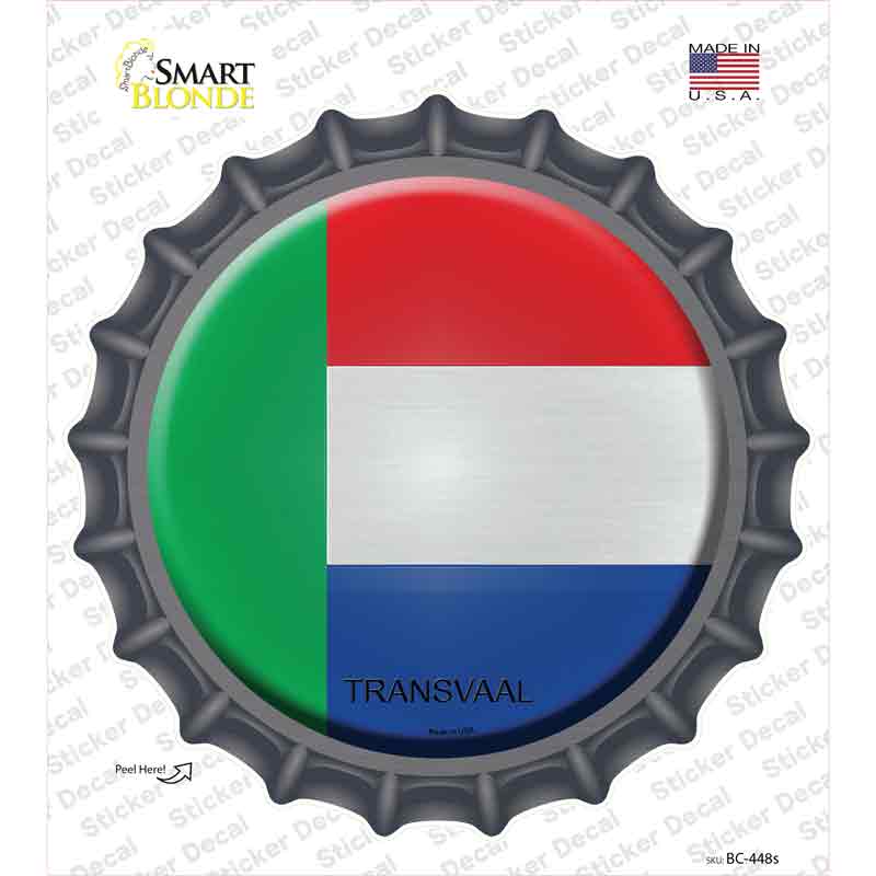 BC-448s-M Transvaal Country Novelty Bottle Cap Sticker Decal - Medium