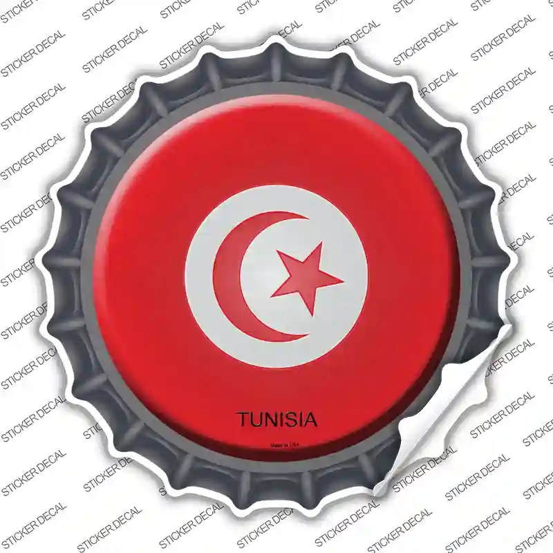 BC-451s-S Tunisia Country Novelty Bottle Cap Sticker Decal - Small