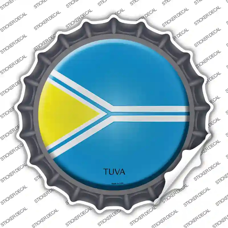 BC-455s-XL Tuva Country Novelty Bottle Cap Sticker Decal - Extra Large