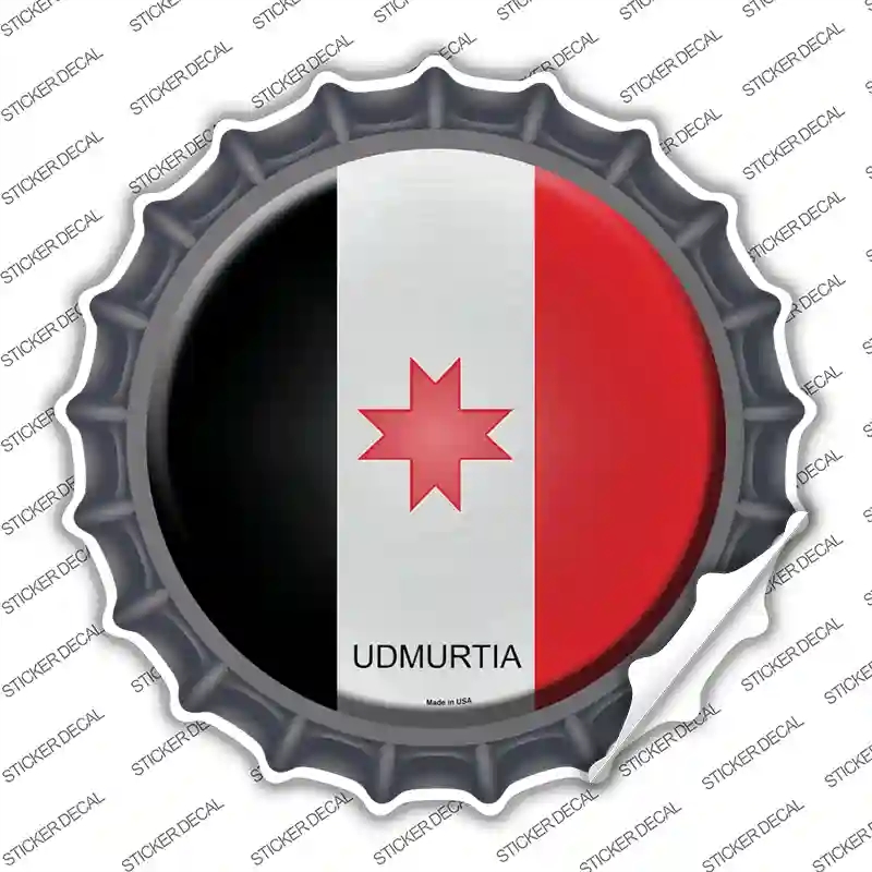 BC-457s-S Udmurtia Country Novelty Bottle Cap Sticker Decal - Small