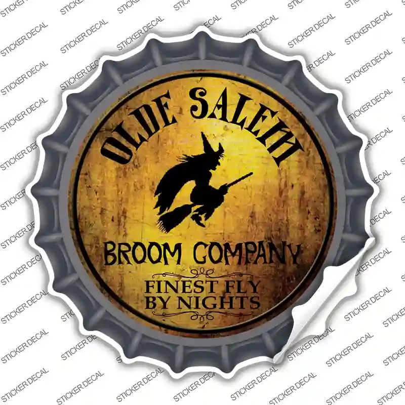 BC-508s-S Salem Broom Company Novelty Bottle Cap Sticker Decal - Small