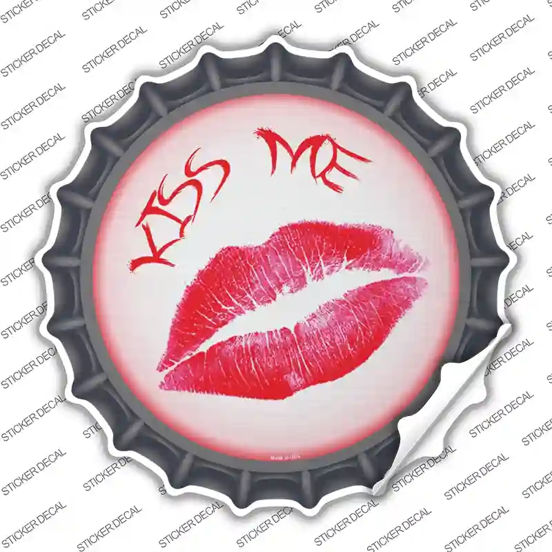 BC-549s-XL Kiss Me Novelty Bottle Cap Sticker Decal - Extra Large