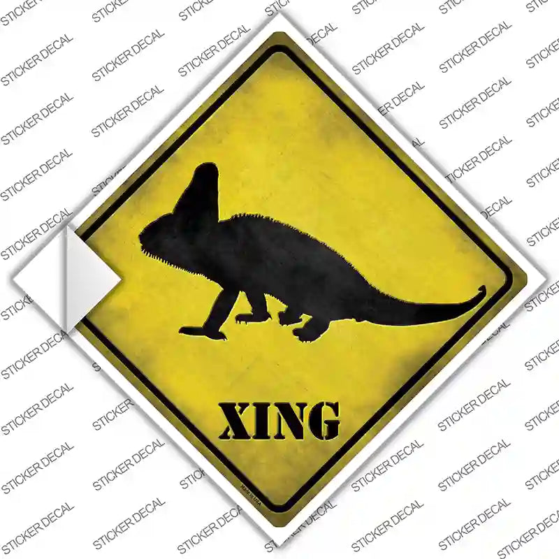 CX-053s-S Chameleon Xing Novelty Diamond Sticker Decal - Small