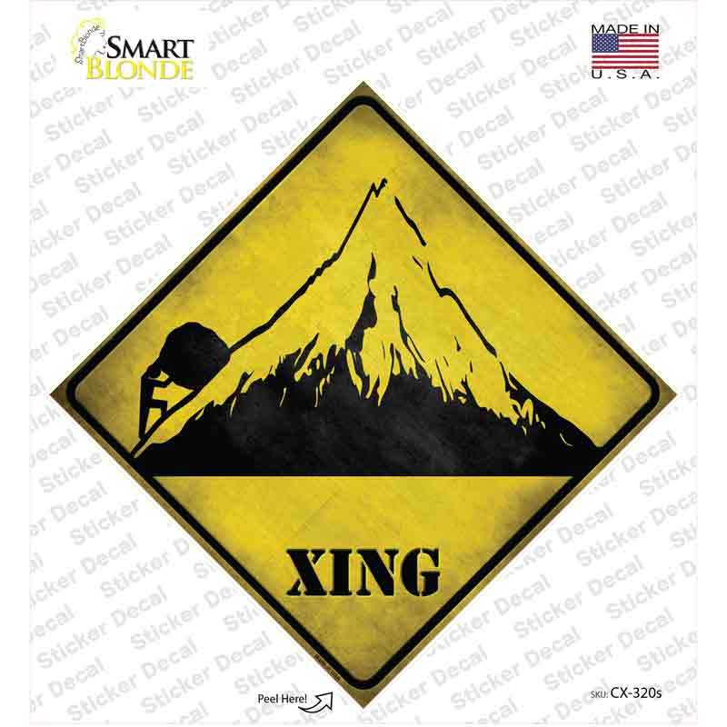CX-320s-M Struggle Xing Novelty Diamond Sticker Decal - Medium