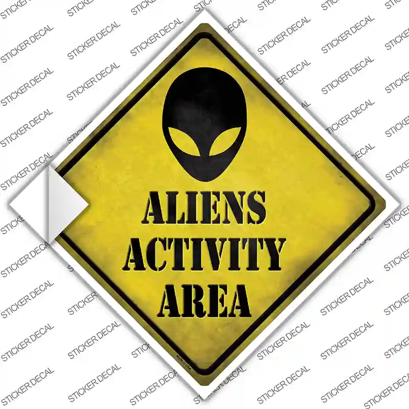 CX-629s-XL Aliens Activity Area Novelty Diamond Sticker Decal - Extra Large