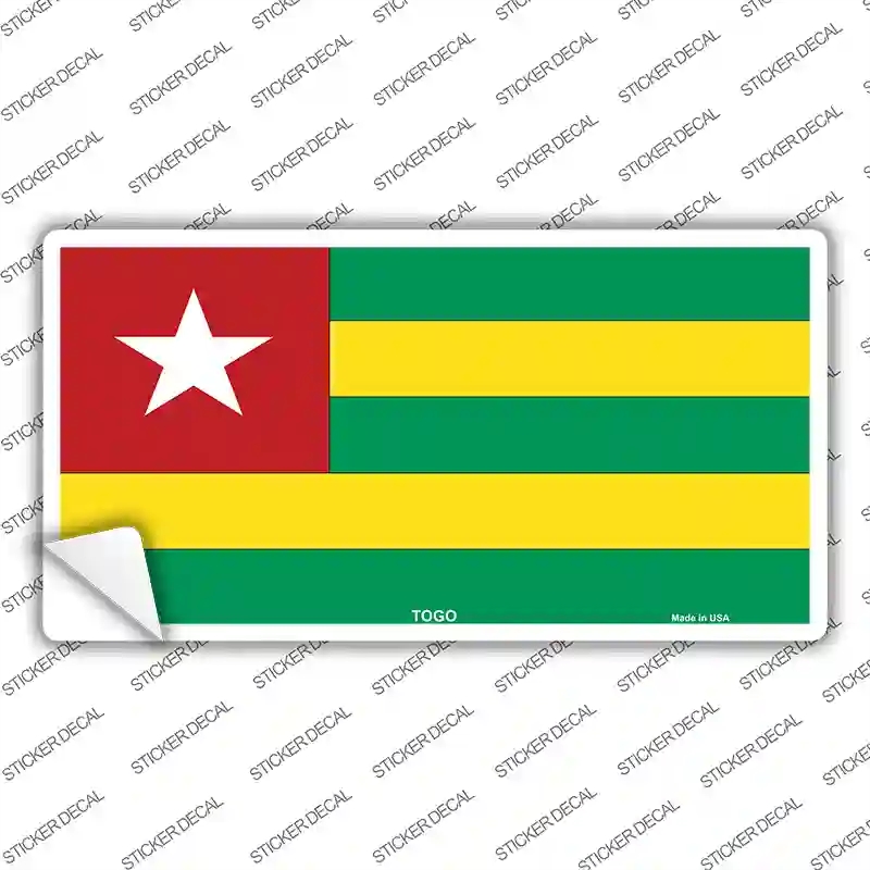 LP-4160s-L Togo Flag Novelty Sticker Decal - Large