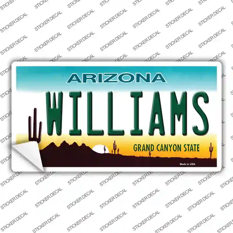 LP-4185s-S Williams Arizona Novelty Sticker Decal - Small